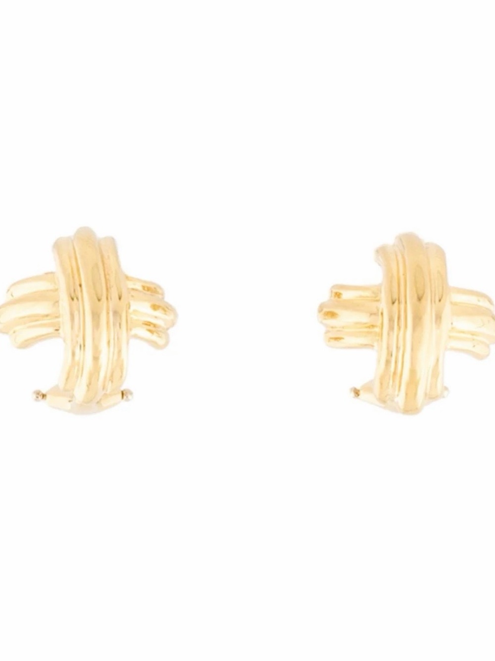 Tiffany & Co. Vintage 18K Signature X Earclips